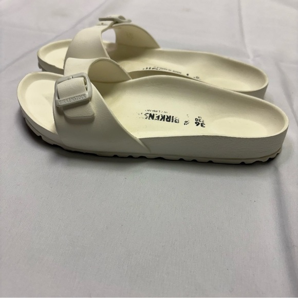 Birkenstock Women’s 36 EVA Madrid Essentials Sandals White Slip On Waterproof - Picture 5 of 8
